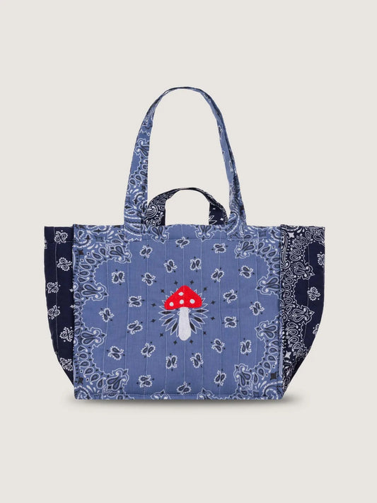 Call It By Your Name Medium Quilted Tote Bag - Mushroom