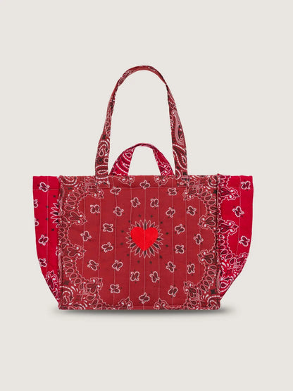 Call It By Your Name Medium Quilted Tote Bag - Heart