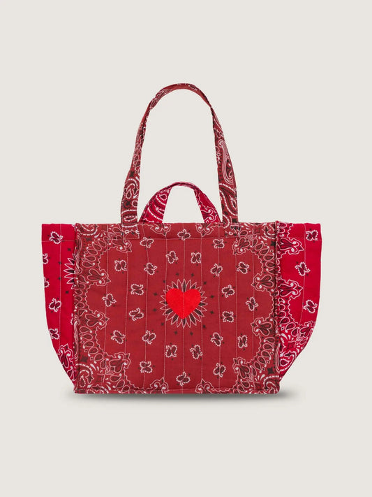 Call It By Your Name Medium Quilted Tote Bag - Heart