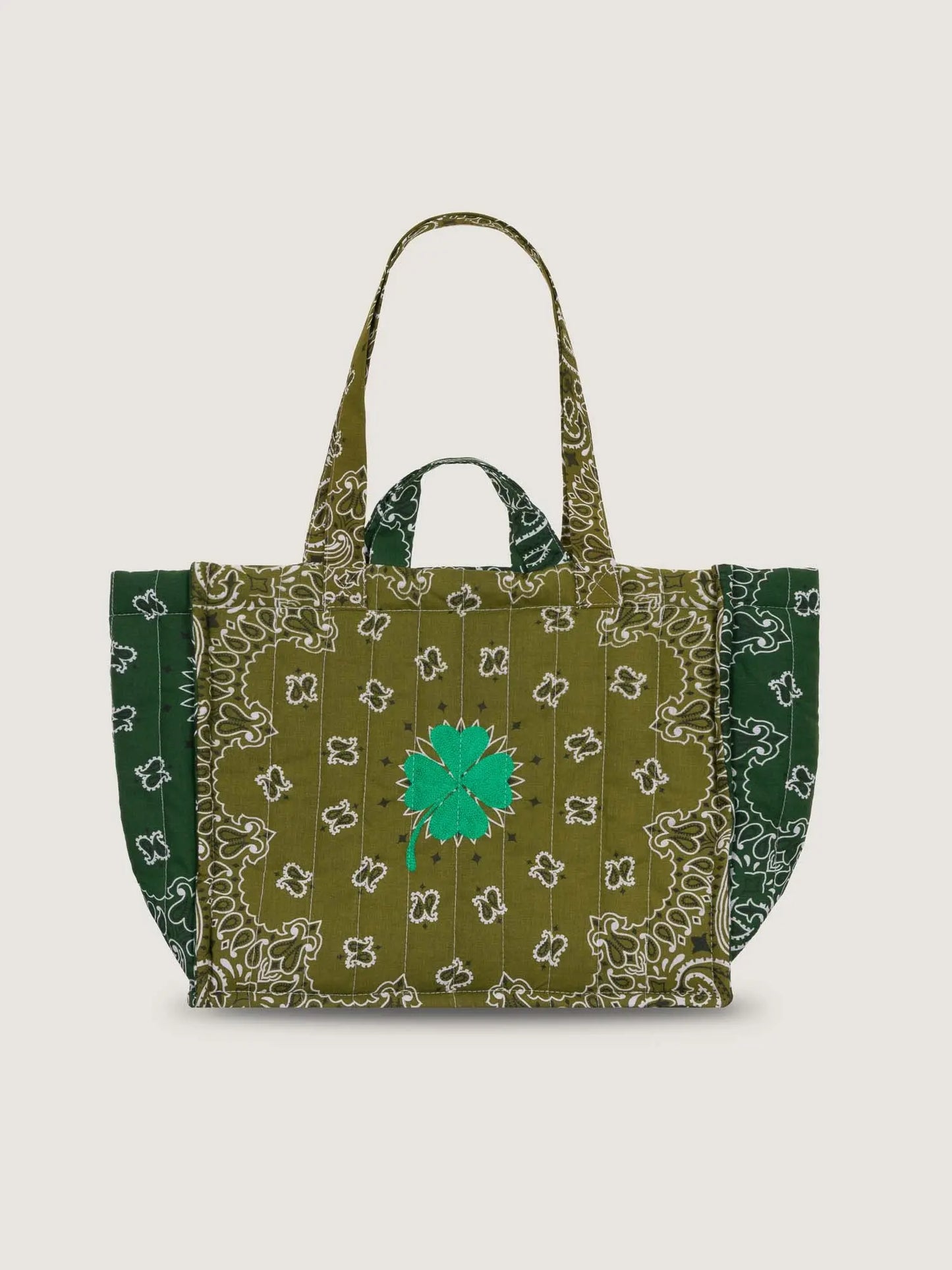 Call It By Your Name Medium Quilted Tote Bag - Clover
