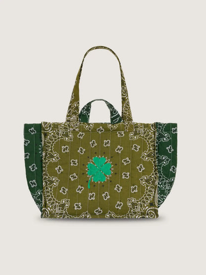 Call It By Your Name Medium Quilted Tote Bag - Clover
