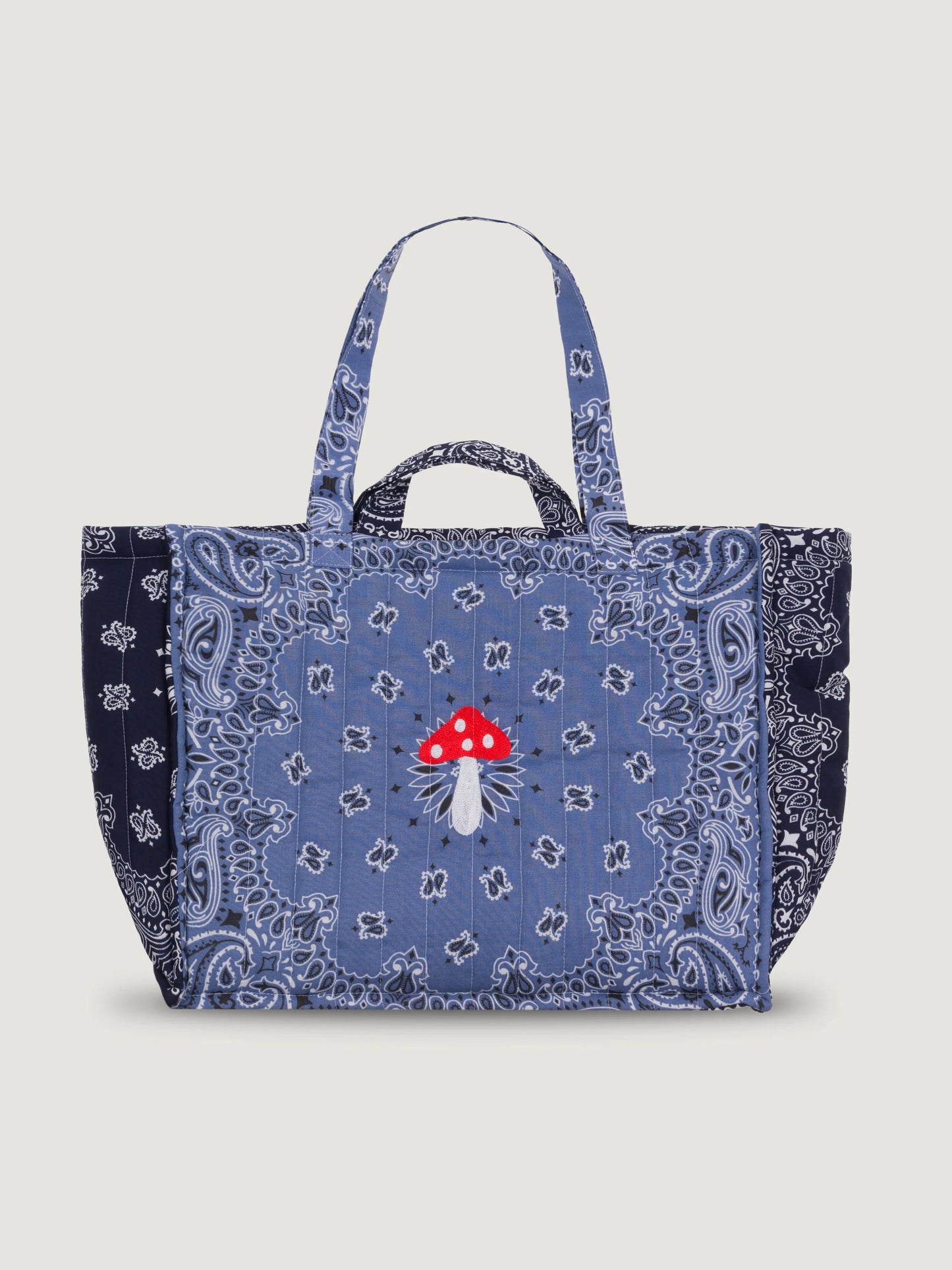 Call It By Your Name Maxi Quilted Tote Bag - Mushroom