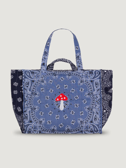 Call It By Your Name Maxi Quilted Tote Bag - Mushroom
