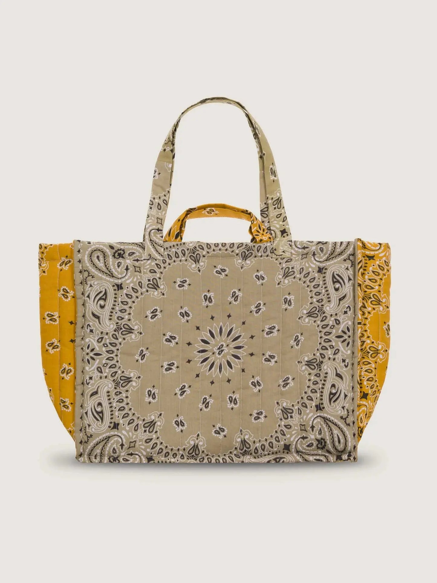 Call It By Your Name Maxi Quilted Tote Bag - Mushroom