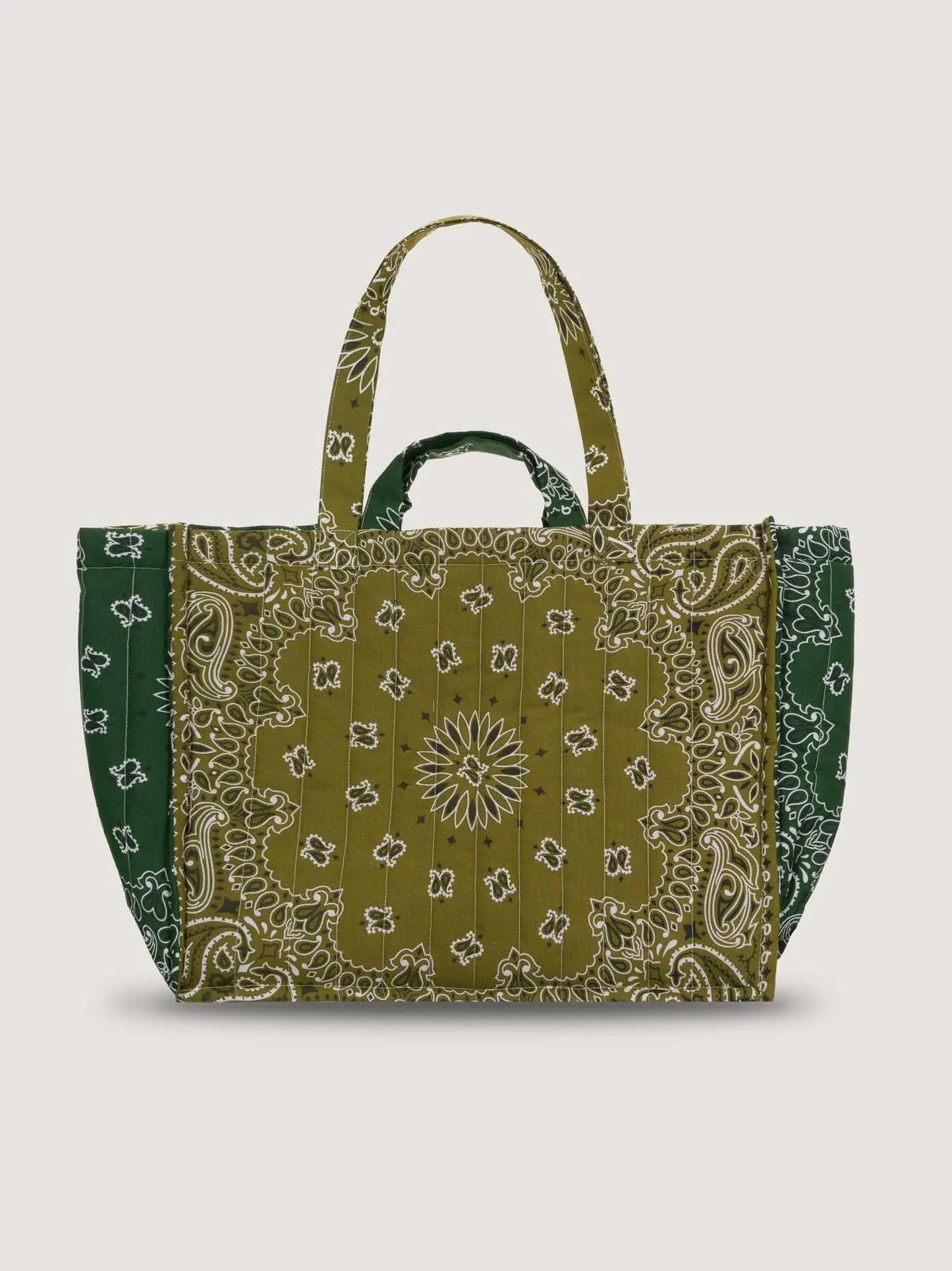 Call It By Your Name Maxi Quilted Tote Bag - Clover