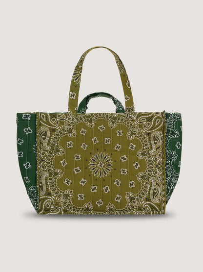 Call It By Your Name Maxi Quilted Tote Bag - Clover