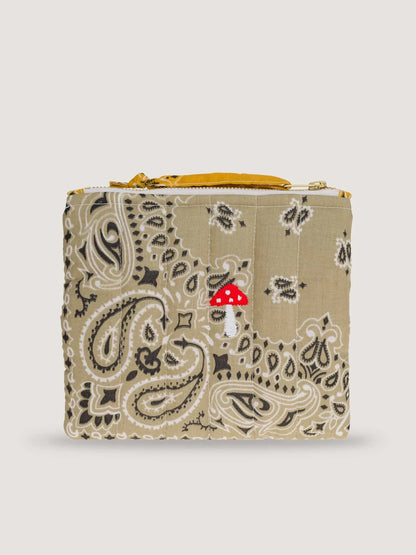 Call It By Your Name Mini Zipped Quilted Pouch