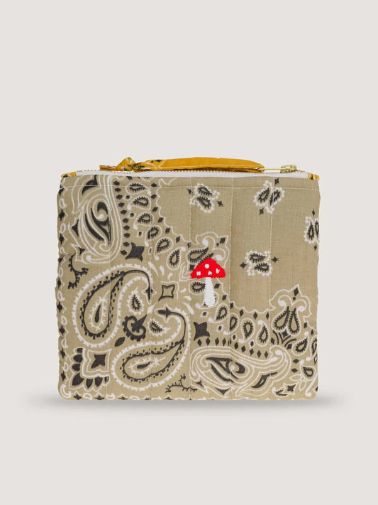 Call It By Your Name Mini Zipped Quilted Pouch