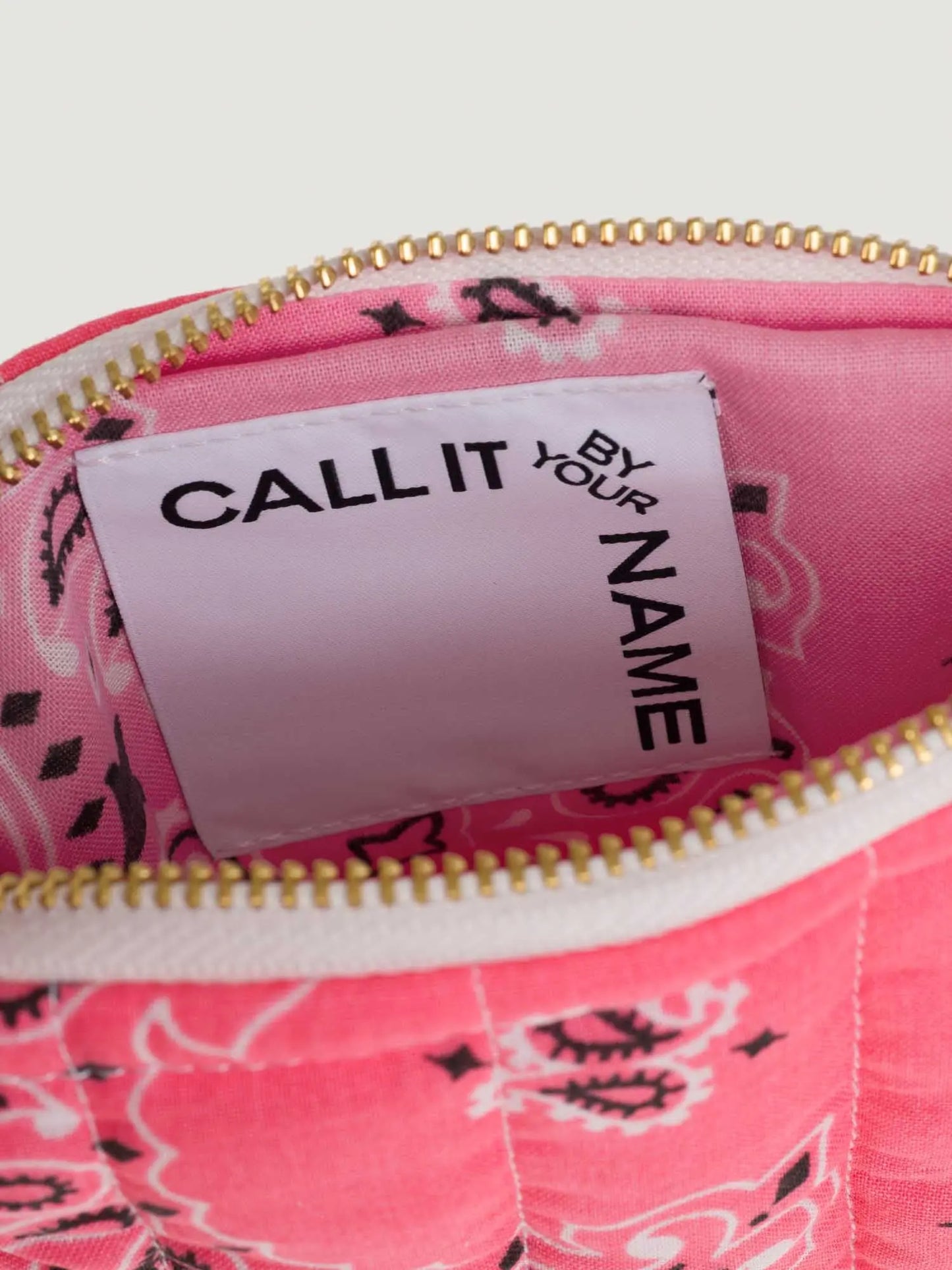 Call It By Your Name Mini Zipped Quilted Pouch