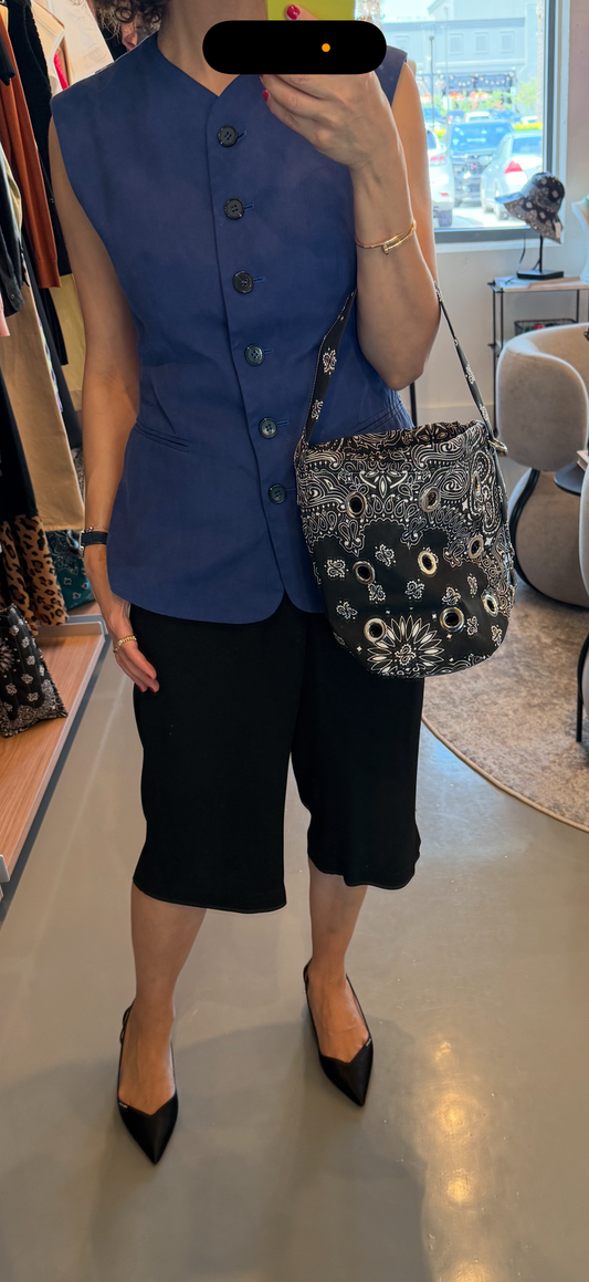 Call It By Your Name Eyelet Bucket Bag