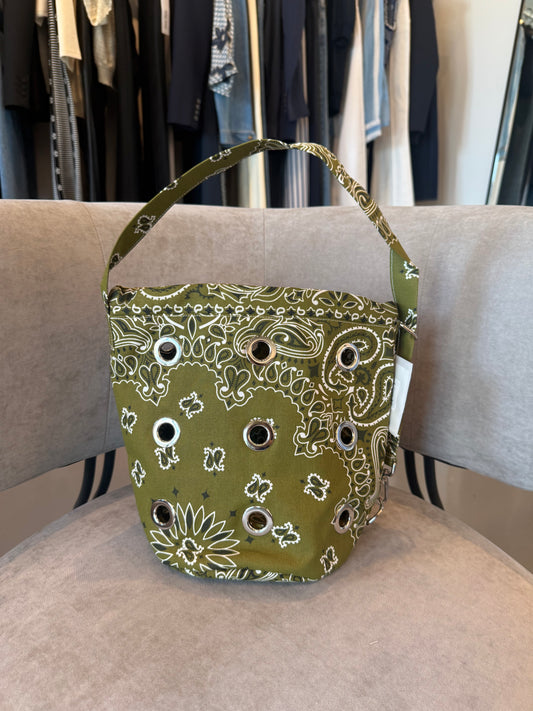 Call It By Your Name Eyelet Bucket Bag