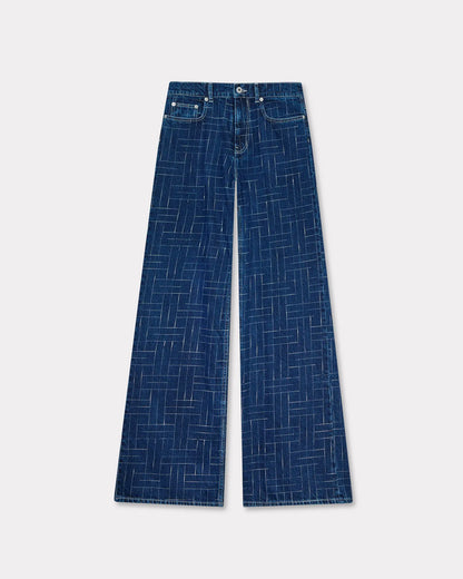 KENZO Weave AYAME wide pants in japanese denim