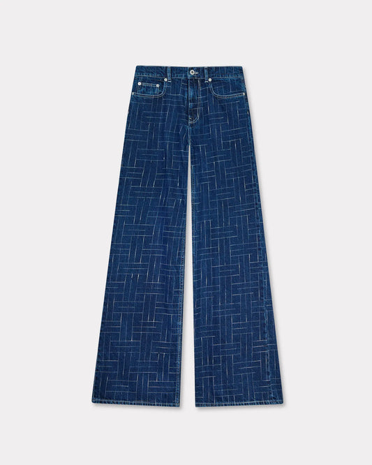 KENZO Weave AYAME wide pants in japanese denim