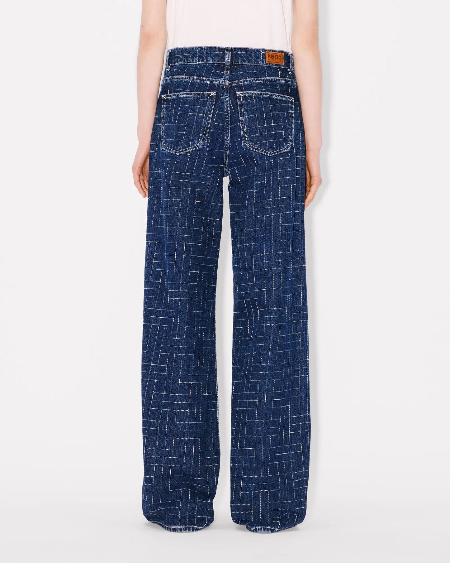 KENZO Weave AYAME wide pants in japanese denim