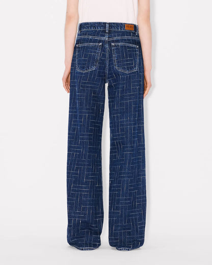 KENZO Weave AYAME wide pants in japanese denim