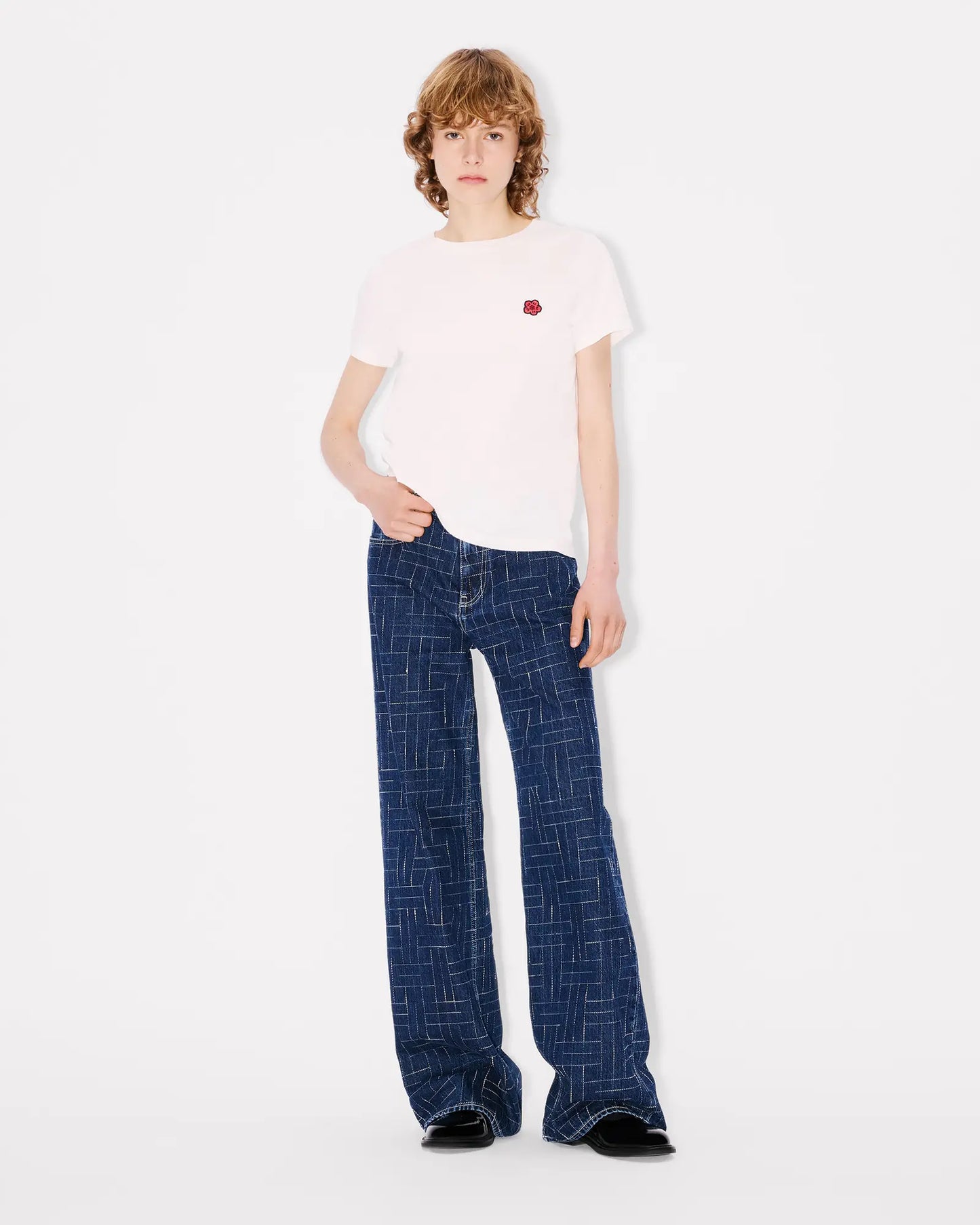 KENZO Weave AYAME wide pants in japanese denim