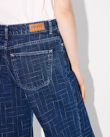 KENZO Weave AYAME wide pants in japanese denim