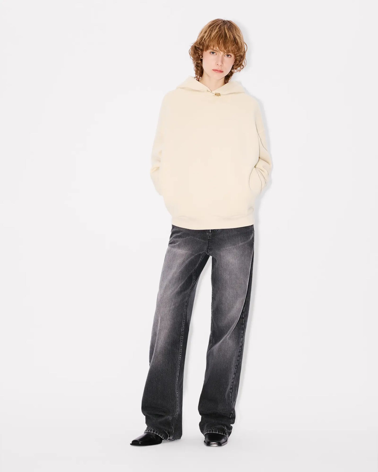 Kenzo 'Boke Flower' pin oversized hoodie