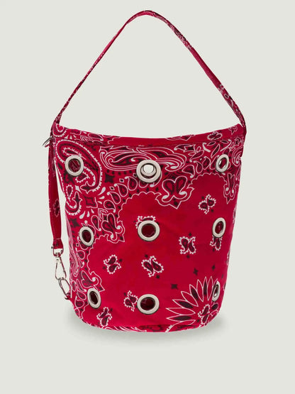 Call It By Your Name Eyelet Bucket Bag