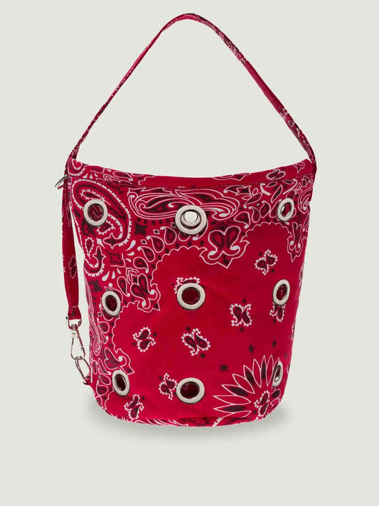 Call It By Your Name Eyelet Bucket Bag