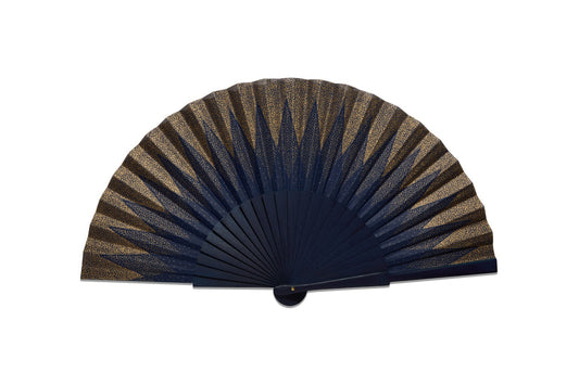 Duvelleroy Blue Night Point de Hongrie Hand Fan