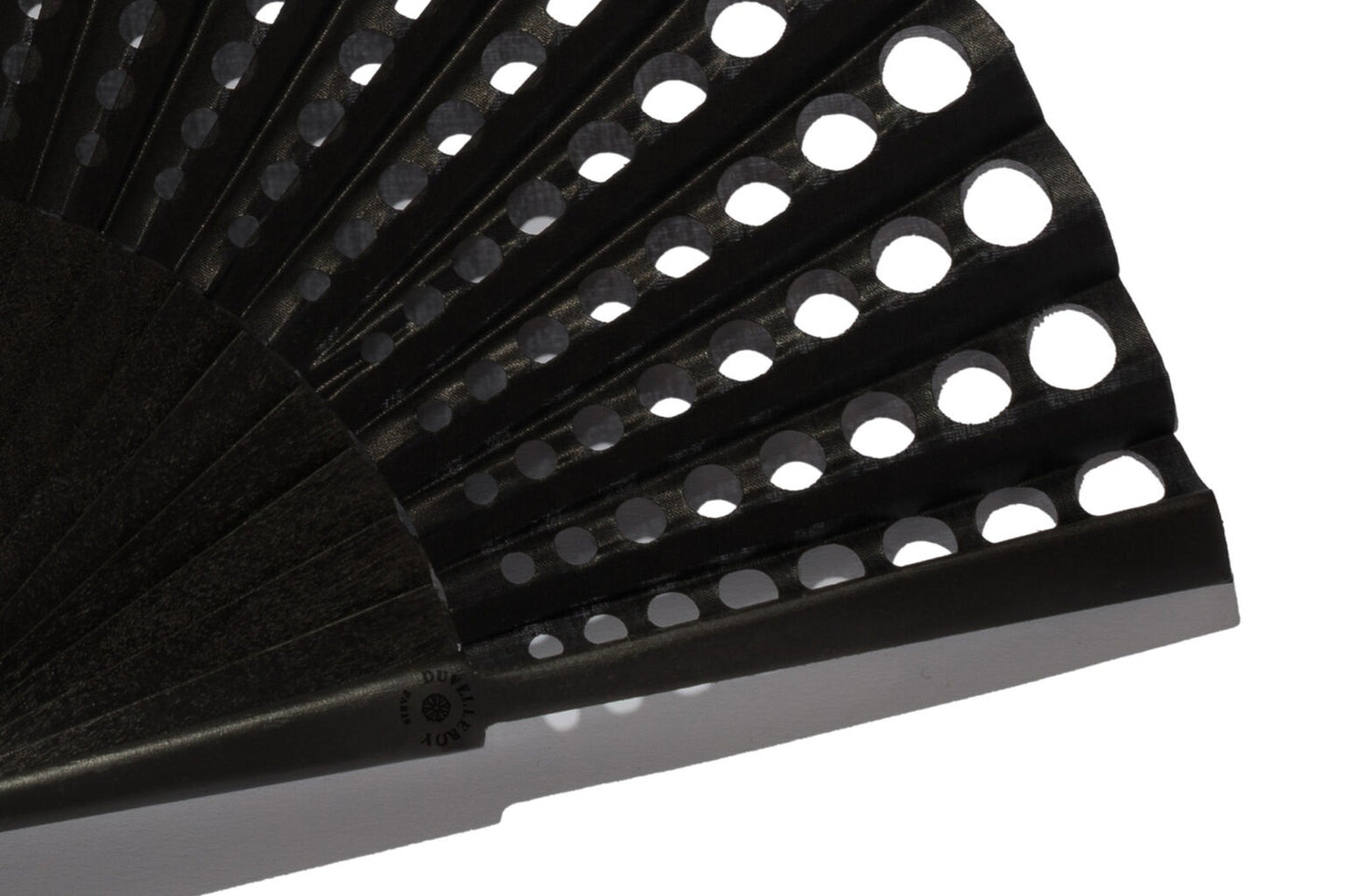 Duvelleroy Black See though Hand Fan
