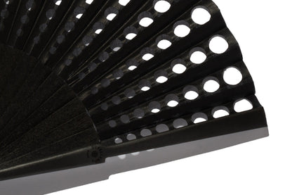 Duvelleroy Black See though Hand Fan