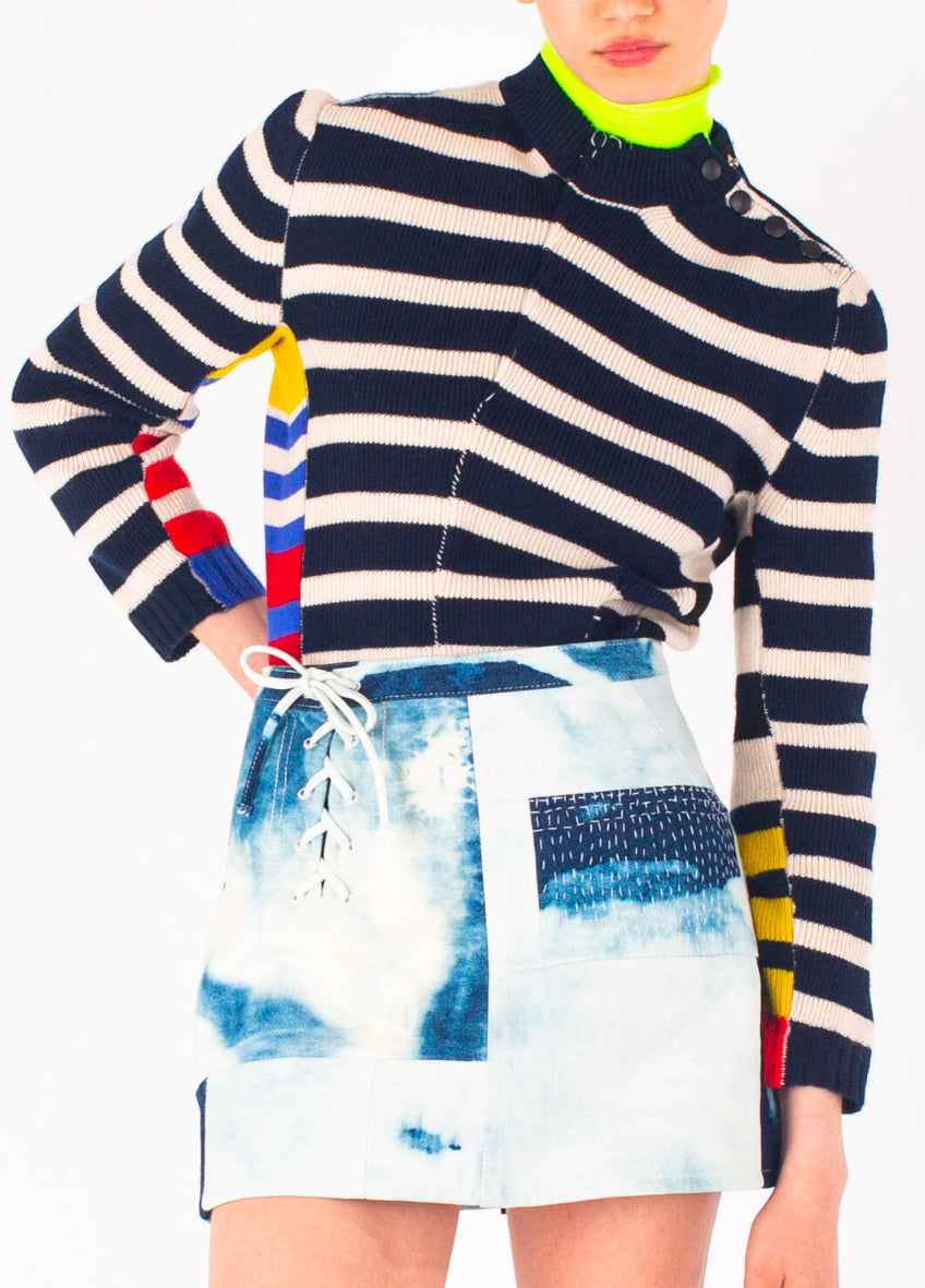 La Fetiche Mae Breton Striped Sailor Sweater