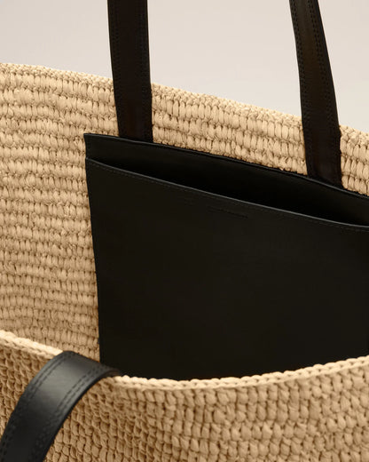 Ami Natural Rafia Tote Bag
