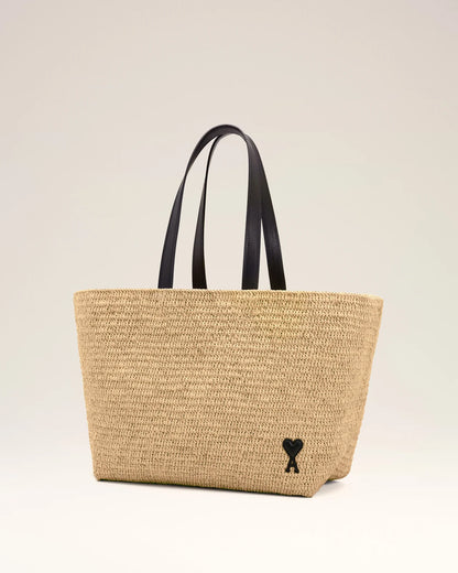 Ami Natural Rafia Tote Bag