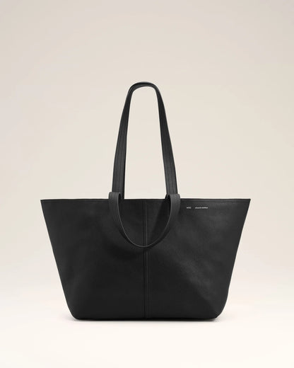 Ami Leather Midi Tote Bag