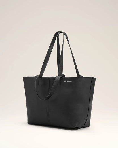 Ami Leather Midi Tote Bag