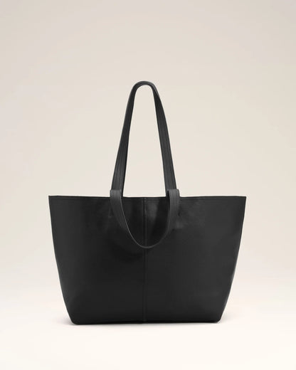 Ami Leather Midi Tote Bag