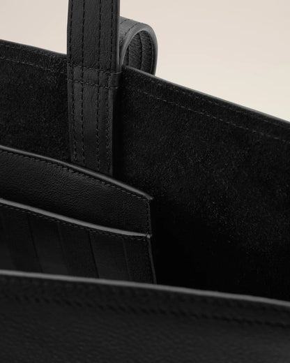 Ami Leather Midi Tote Bag