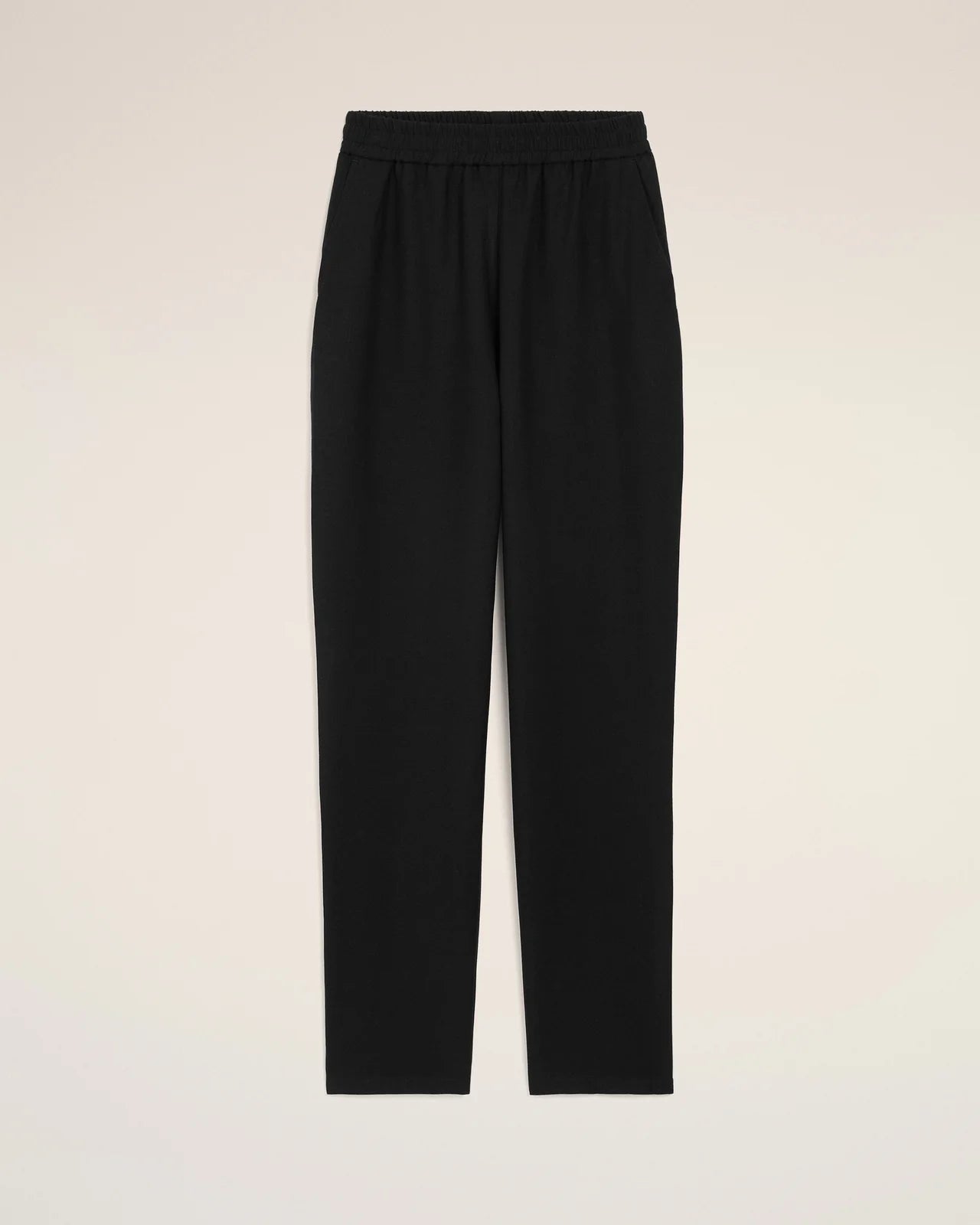 Ami Linen Blend Elasticated Waist Trousers