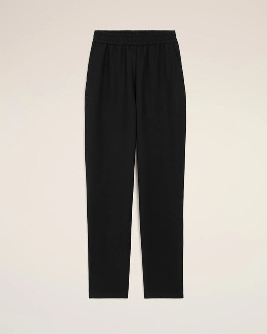 Ami Linen Blend Elasticated Waist Trousers