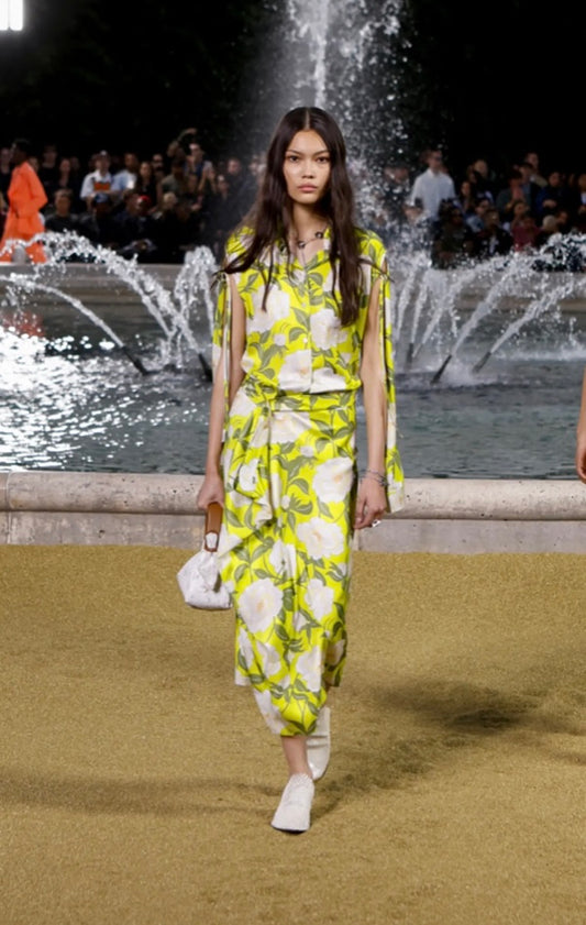 Kenzo Peonies Open Shoulder Shirt