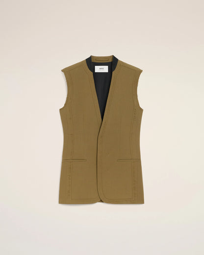 Ami Wool Sleeveless Jacket