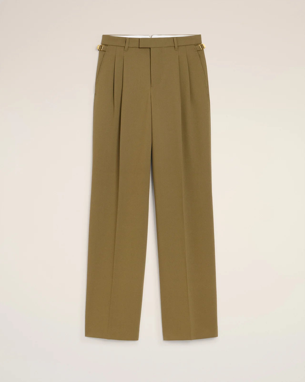 Ami Wool Tabs Wide Trousers