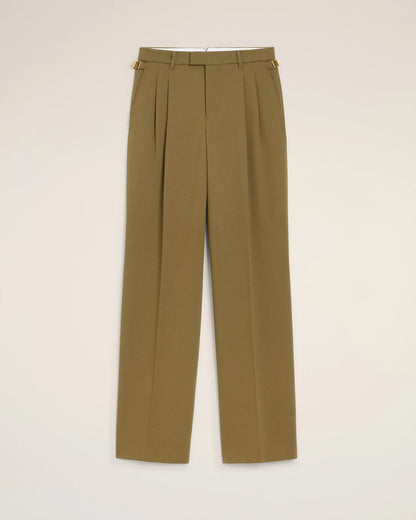 Ami Wool Tabs Wide Trousers