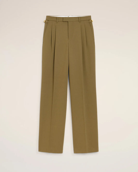 Ami Wool Tabs Wide Trousers
