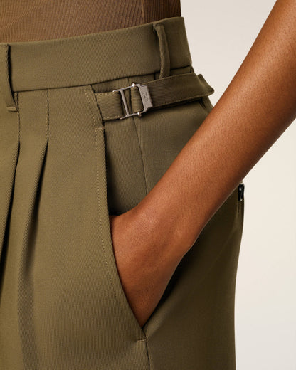 Ami Wool Tabs Wide Trousers