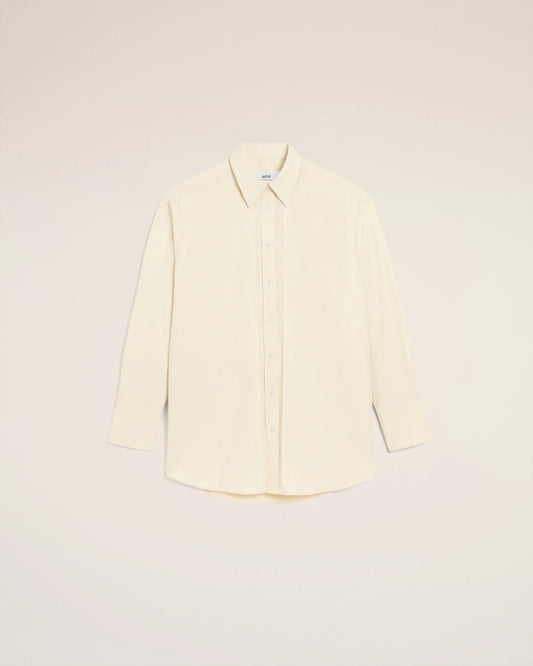 Ami Raw Edged Stitching Oversized Shirt