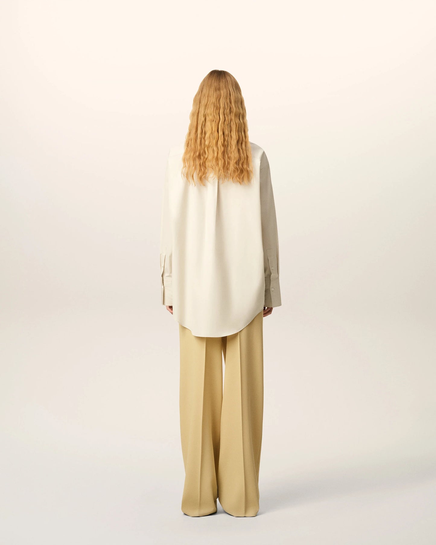 Ami Raw Edged Stitching Oversized Shirt