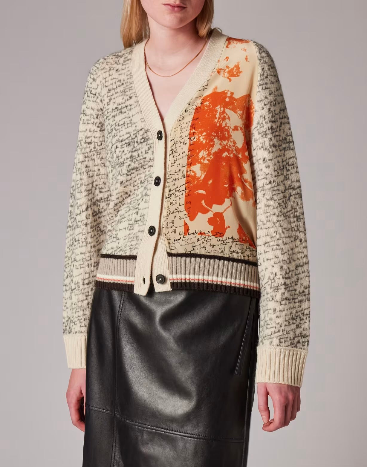 Paul Smith Silk Panel Cardigan T11188