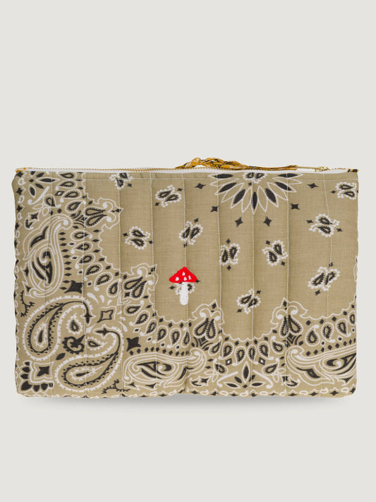 Call It By Your Name Zipped Quilted Pouch