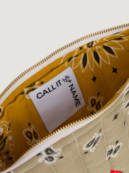 Call It By Your Name Zipped Quilted Pouch