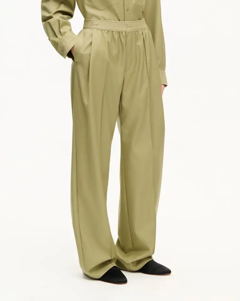 Kenzo Elasticated Pants in VIrgin Wool