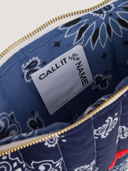 Call It By Your Name Zipped Quilted Pouch - Heart
