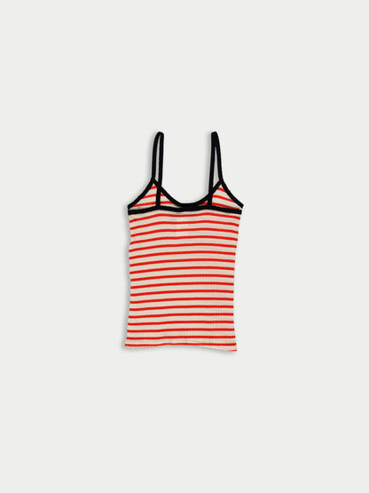 La Fetiche Jade Striped Camisole